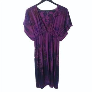 City Triangles Purple Plunge Dress